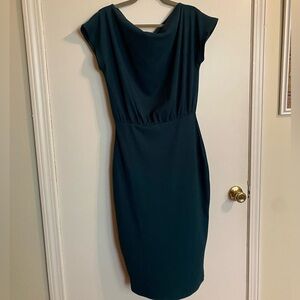 Ribbed Teal Bodycon dress